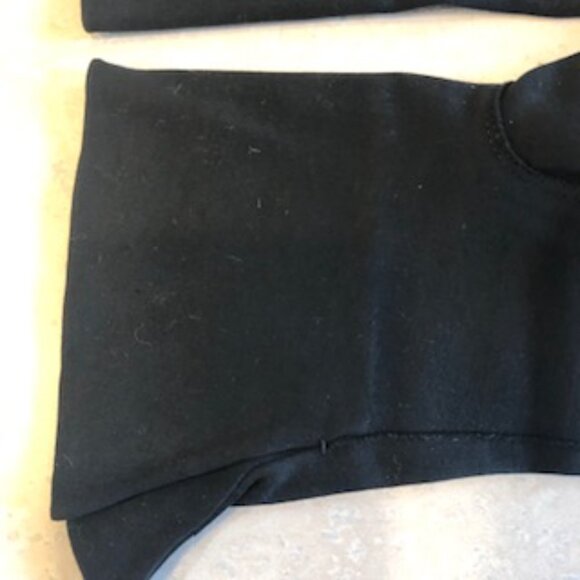 Elegant Wrist Length Black Vintage Cuffed Gloves Excellent Condition Small Med - Picture 8 of 10